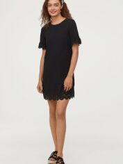 Акція на Плаття коротке жіноче H&M XAZ167632WKOU 38 Чорне від Rozetka