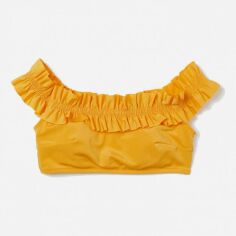 Акція на Верхня частина купальника жіноча H&M XAZ176475QKUD 32 Жовта від Rozetka