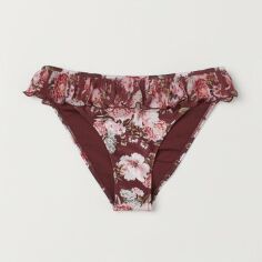 Акція на Нижня частина купальника жіноча H&M XAZ175779GRTP 42 Бордова кольорові візерунки від Rozetka