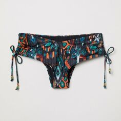 Акція на Нижня частина купальника жіноча H&M XAZ181079LLNL 32 Чорна в різнокольорові візерунки від Rozetka