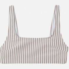 Акція на Верхня частина купальника жіноча H&M 6536640dlog 34 Біла з коричневим від Rozetka
