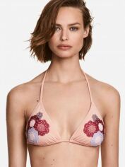 Акція на Верхня частина купальника жіноча H&M 5260075dlog XS Пудрова з рожевим від Rozetka