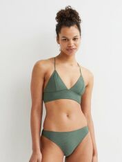 Акція на Верхня частина купальника жіноча H&M XAZ325754ZKMM 50 Зелена від Rozetka