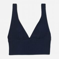 Акція на Верхня частина купальника жіноча H&M XAZ325831IAGH 34 Темно-синя від Rozetka