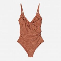 Акція на Суцільний купальник жіночий H&M XAZ324330GFHD 50 Цегляний від Rozetka