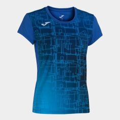 Акція на Спортивна футболка для бігу жіноча Joma Elite Viii 901255.700 S Синя від Rozetka