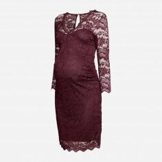 Акция на Сукня для вагітних міні літня жіноча H&M XAZ089851YPVK S Бордова от Rozetka