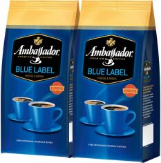 Акція на Набір кави Ambassador Beans Amb Blue Label P 1 кг х 2 шт від Rozetka