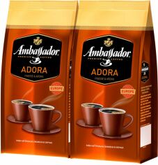 Акція на Набір кави в зернах Ambassador Adora 1 кг х 2 шт від Rozetka