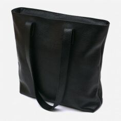 Акция на Сумка шопер жіноча шкіряна Shvigel leather-16354 Чорна от Rozetka