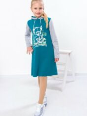 Акция на Дитяча сукня для дівчинки Носи своє 6182-057-33 122 см Морська хвиля (Bear) (p-10201-108917) от Rozetka