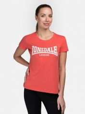 Акція на Футболка жіноча Lonsdale 117020-2504 XS Лососева/Біла від Rozetka