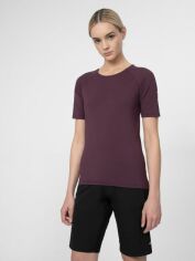 Акция на Футболка 4F Tshirt Fnk F181 4FSS23TFTSF181-50S S Фіолетова от Rozetka