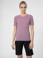 Акция на Футболка 4F Tshirt Fnk F181 4FSS23TFTSF181-52S XS Фіолетова от Rozetka