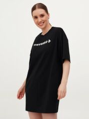 Акция на Сукня-футболка міні літня жіноча Converse Icon Play Tee Dress Black 10023921-001 S от Rozetka