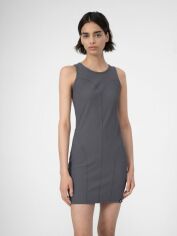 Акція на Сукня коротка літня жіноча 4F Dress F020 4FSS23TDREF020-22S M Сіра від Rozetka