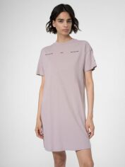 Акция на Сукня-футболка міні літня жіноча 4F Dress F022 4FSS23TDREF022-83S XS Бежева от Rozetka