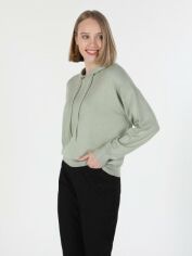 Акція на Худі жіноче Colin's CL1061030DMG XS Dark Mint Green від Rozetka