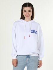 Акція на Худі оверсайз жіноче Colin's CL1060169WHT M-L White від Rozetka