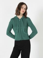 Акція на Кардиган в'язаний жіночий Colin's CL1060711GRN M Green від Rozetka