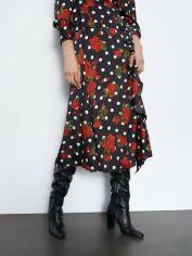Акція на Спідниця міді літня жіноча Zara XAZ244999HJJF XS Чорна від Rozetka
