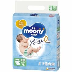 Акция на Подгузники детские Moony NB 0-5 кг 76 шт от MOYO