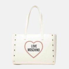 Акція на Сумка жіноча шоппер Love Moschino Borsa Saffiano Pu Nero JC4368PP0EKG White від Rozetka