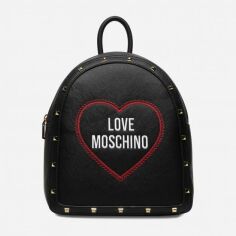 Акция на Жіночий рюкзак Love Moschino Borsa Saffiano Pu Nero JC4369PP0EKG Black от Rozetka