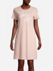 Акция на Сукня-футболка міні літня жіноча Calvin Klein 175438403 XS Бежева от Rozetka