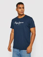 Акція на Футболка Pepe Jeans London 67095728 XL Синя від Rozetka