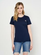 Акція на Футболка жіноча Karl Lagerfeld 11139.3 XL Темно-синя від Rozetka
