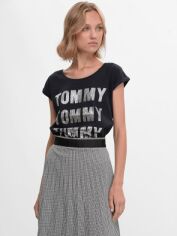 Акція на Футболка жіноча Tommy Hilfiger 9567.1 M Темно-синя від Rozetka