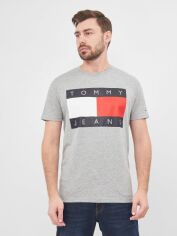 Акція на Футболка довга чоловіча Tommy Jeans 10202.3 S Сіра від Rozetka