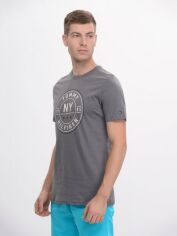 Акція на Футболка бавовняна довга чоловіча Tommy Hilfiger 9165.4 S Сіра від Rozetka