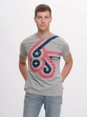 Акція на Футболка бавовняна довга чоловіча Tommy Hilfiger 9510.2 S Сіра від Rozetka