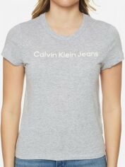 Акція на Футболка жіноча Calvin Klein 110562061 S Сіра від Rozetka