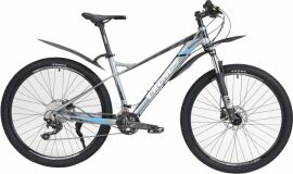Акция на Велосипед Cronus Dynamic 27.5" Рама 19.5" 2022 Gray-blue (27CRN-003443) + Велосипедні шкарпетки в подарунок от Rozetka