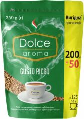 Акция на Кава розчинна Dolce Aroma Gusto Ricco натуральна 250 г от Rozetka