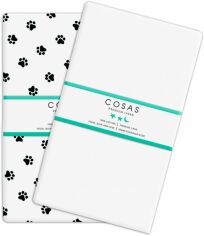 Акція на Набір простирадл на гумці Cosas Set Sheet Paws White 60х120 2 шт. від Rozetka