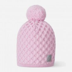 Акция на Дитяча зимова шапка-біні в'язана з помпоном для дівчинки Reima Nyksund 5300066A-4010 54 от Rozetka