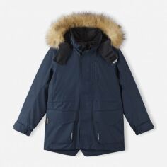 Акция на Дитяча зимова куртка-парка довга термо для хлопчика Reima Naapuri 5100105A-6980 110 см от Rozetka