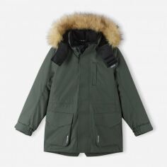 Акция на Дитяча зимова куртка-парка довга термо для хлопчика Reima Naapuri 5100105A-8510 134 см от Rozetka