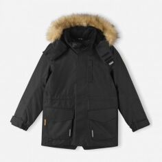 Акція на Дитяча зимова куртка-парка довга термо для хлопчика Reima Naapuri 5100105A-9990 104 см від Rozetka