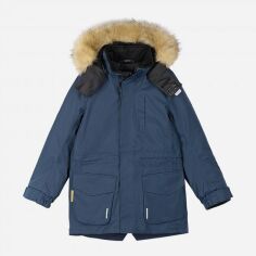 Акция на Дитяча зимова куртка-парка довга термо для хлопчика Reima Naapuri 531351-6980 104 см от Rozetka