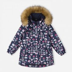 Акція на Дитяча зимова термо куртка для дівчинки Reima Muhvi 5100118A-6981 104 см від Rozetka