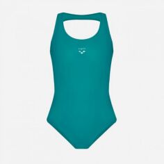 Акция на Купальник злитий жіночий Arena Solid O Back Swimsuit 005911-600 38 Зелений от Rozetka