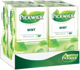 Акція на Упаковка чаю трав'яного Pickwick Mint М'ята 4 шт х 20 пакетиків від Rozetka