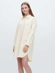 Акція на Сукня-сорочка коротка жіноча Uniqlo 41690670 L Молочне від Rozetka
