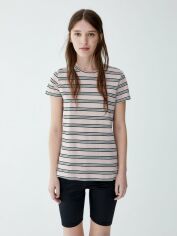 Акція на Футболка Pull & Bear XAZ259637MRCN XL Рожева з різнокольоровим від Rozetka