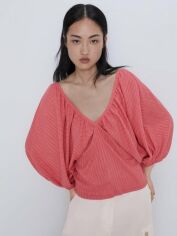 Акція на Блузка жіноча Zara XAZ230724ZXRW S Рожева від Rozetka